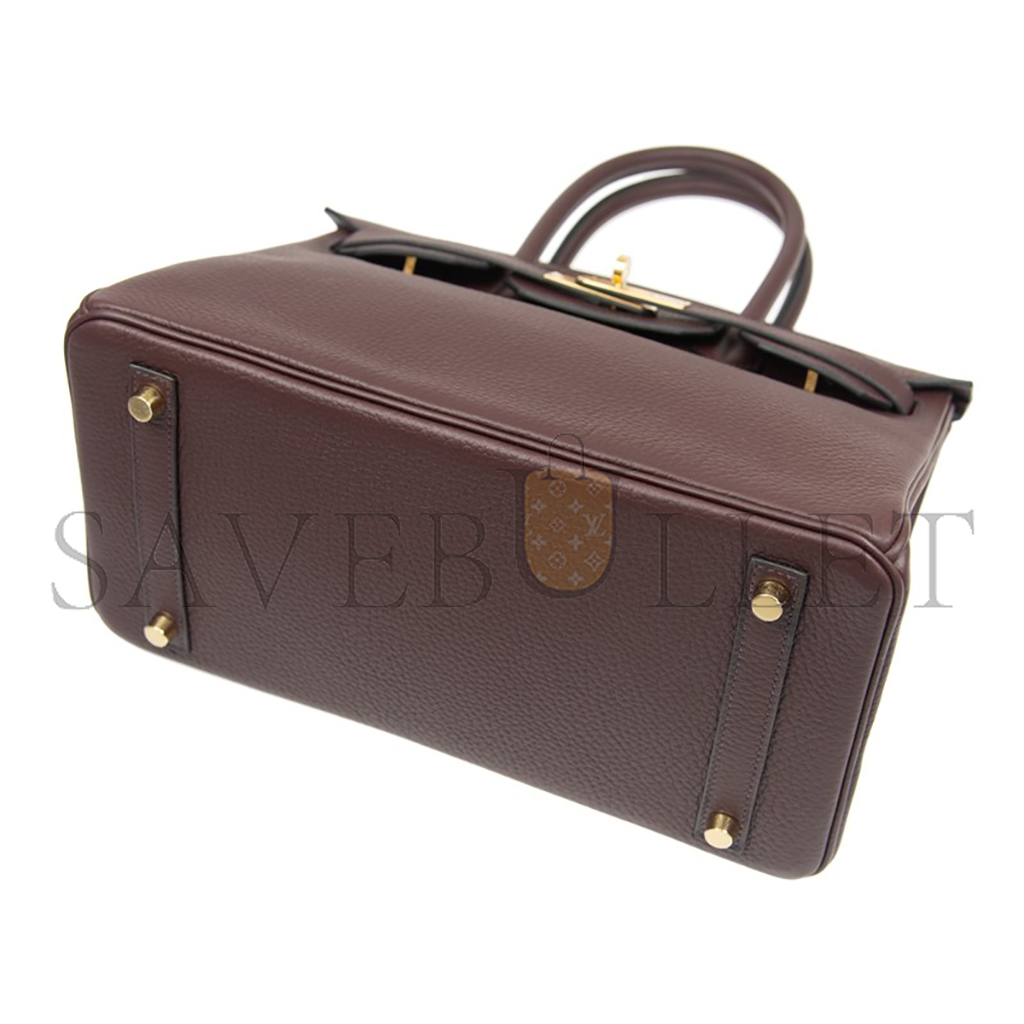 H**mes birkin 25 togo leather ceramic color high-end luxury gold buckle handbag bk300gtcgp5297 (25*20*13cm)